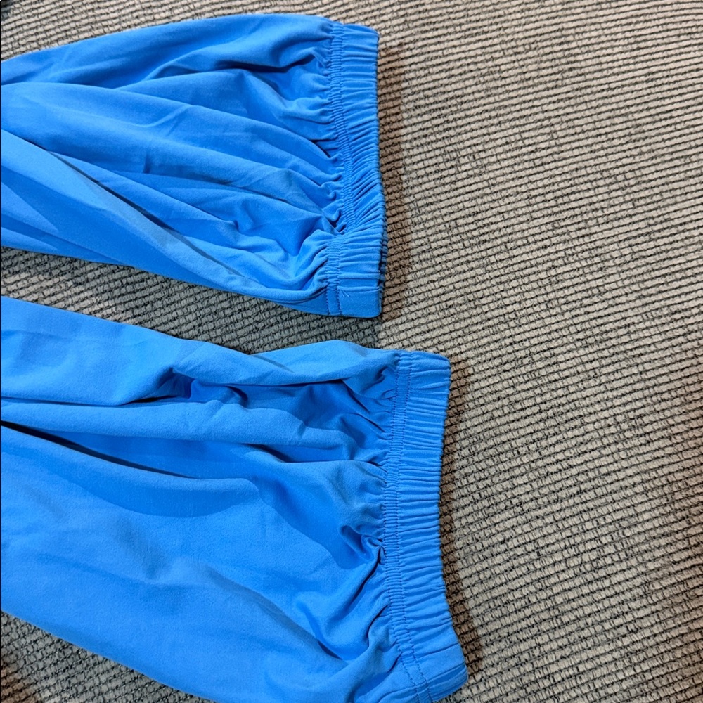 NWT Women's Blue Wide Yoga Harlem Jogger Baddie Comfy Super Cute Soft Stylish - Picture 5 of 6